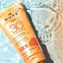 NUXE Duo Lait Solaire Fondant Haute Protection SPF30 150ml et Shampooing Douche après-soleil 100ml offert New