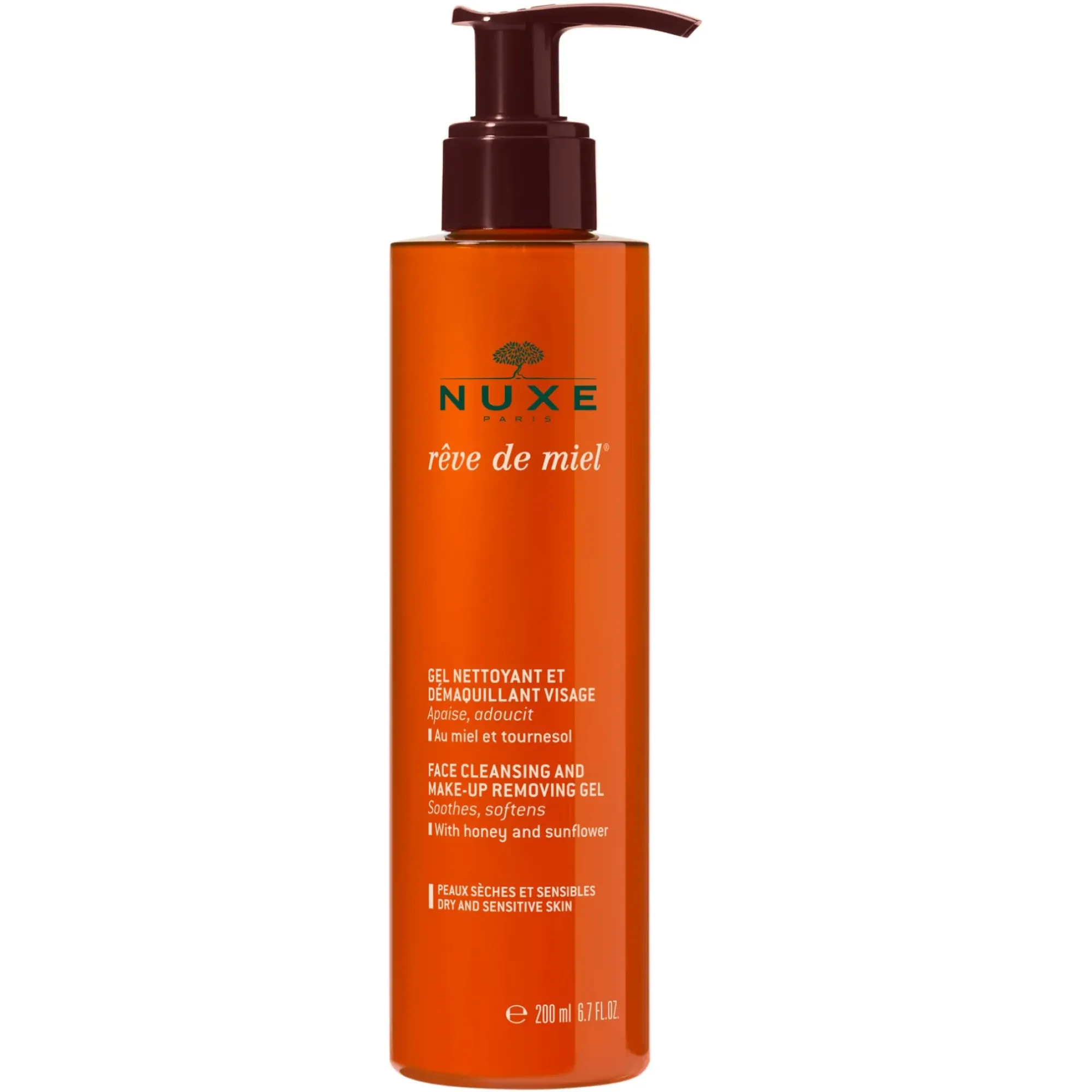 NUXE Gel nettoyant et démaquillant visage rêve de miel Best Sale