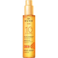 NUXE Huile Solaire Bronzante Faible Protection SPF10 visage et corps Hot