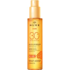 NUXE Huile Solaire Bronzante Haute Protection SPF30 visage et corps Flash Sale